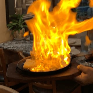 Flaming Cheese